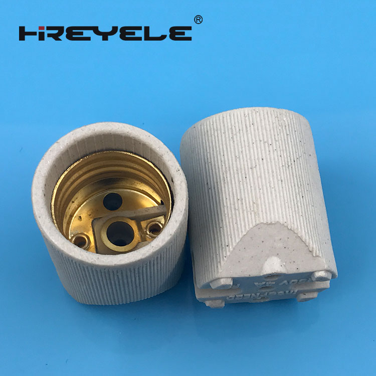 Brass Metal Porcelain Lampholder Socket E27