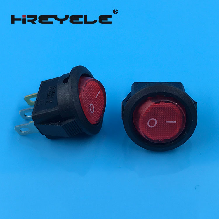 thumbnail image 2 of 5 Sets 20MM ON-OFF SPST Round 12V Rocker Switch With Wires – DAIER 2 of 10