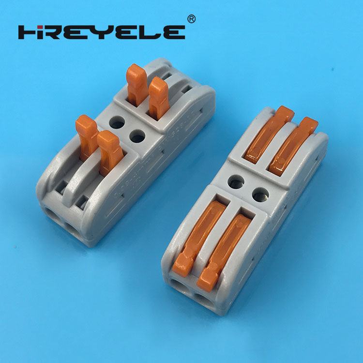 2 Port LeverNuts Push in Wire Connector
