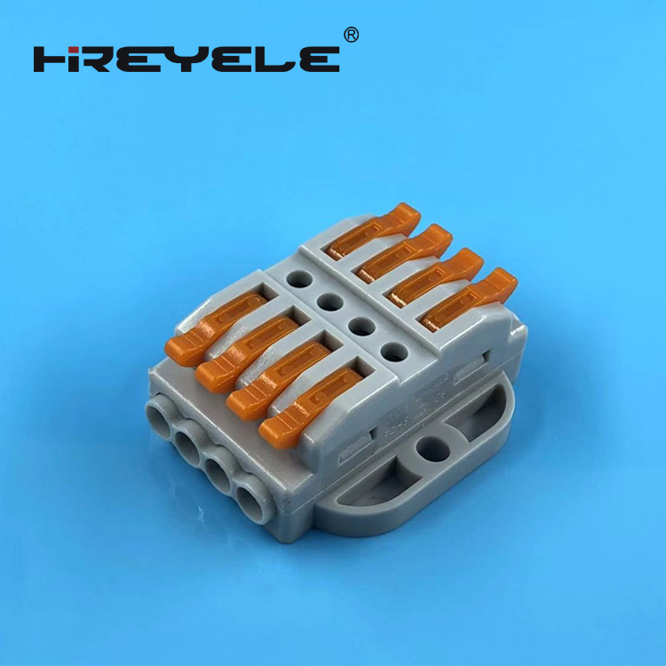 New design 222 series 4 Pin compact splicing push in wire quick cable