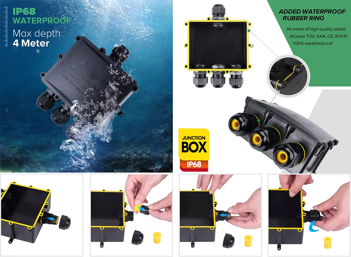 Outdoor IP68 Waterproof Junction Box