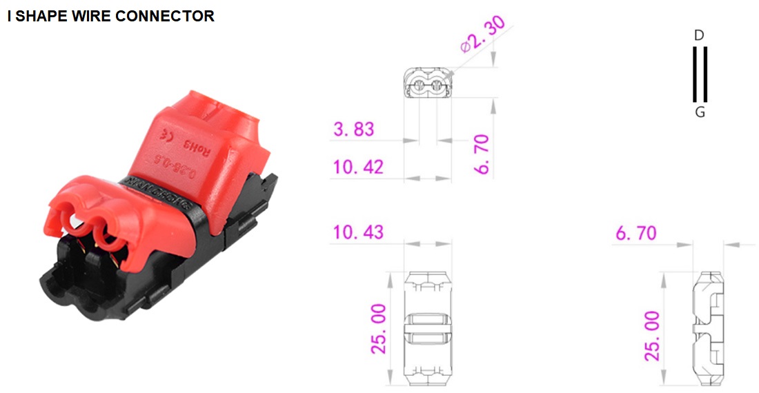 I TYPE QUICK WIRE CONNECTOR