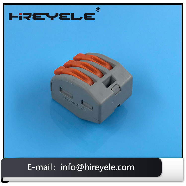 222-413 Lever-Nuts Wire Connectors 3 Ports Standard Quick Splicing Terminal Block Wire Connector