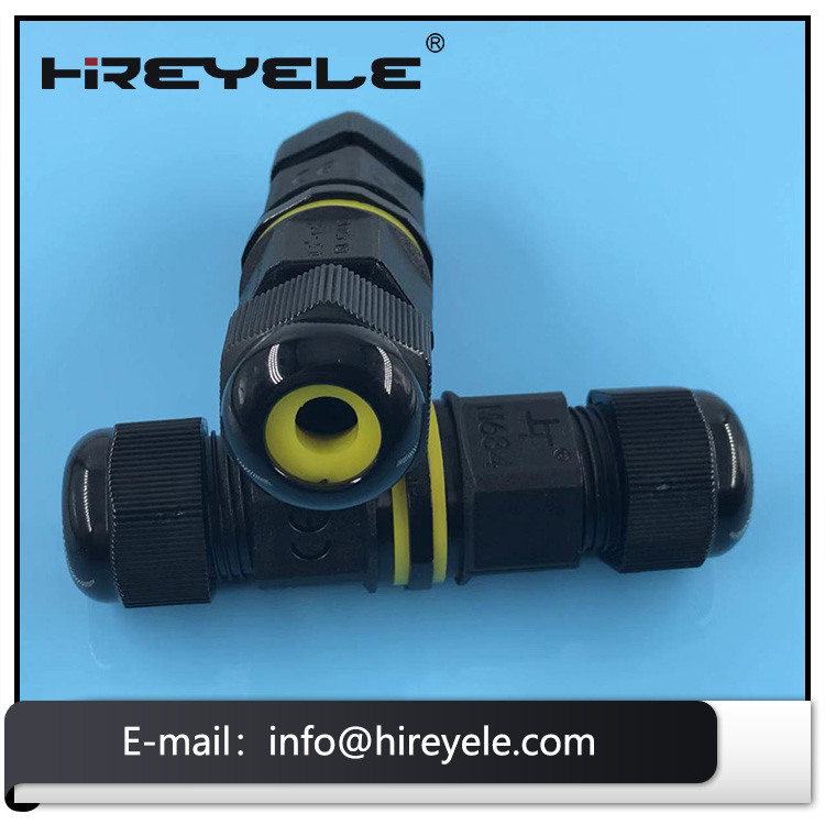 IP68 Screw Male Female Waterproof Cable Connector for Light Fittings 