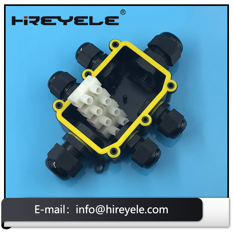Waterproof Junction Box 6 Way IP68 Outdoor External Electrical Cable Connector Boxes