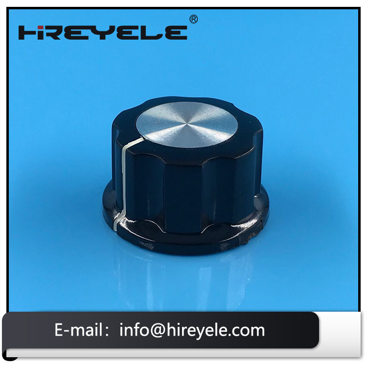 BOSS Style Fluted Potentiometer Knob With Aluminum Cap
