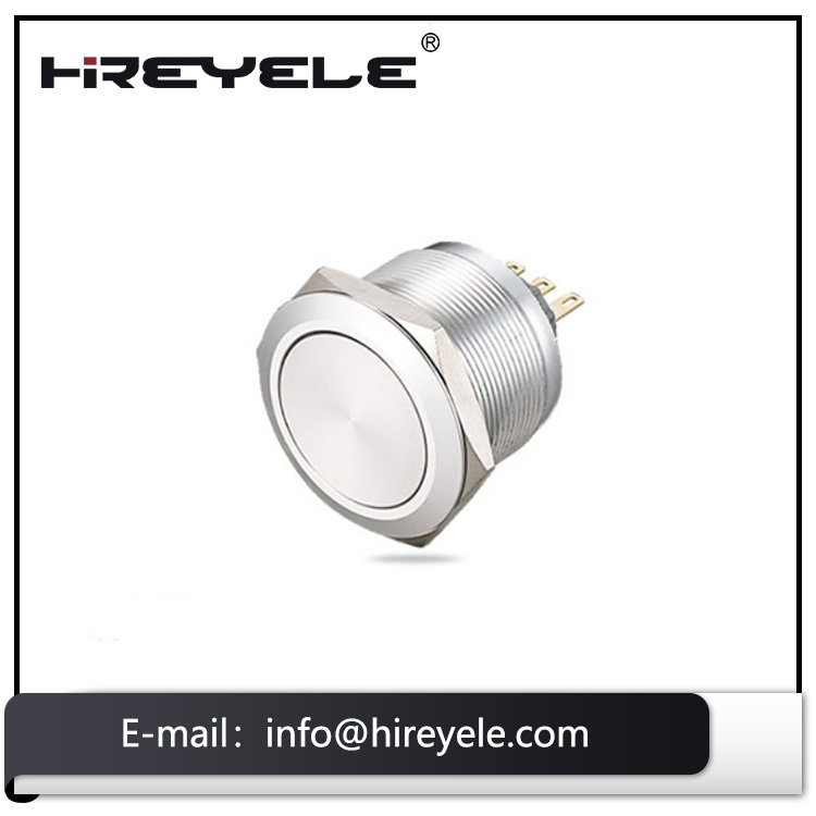 Hot selling self-locking waterproof LED illuminated 30mm momentary push button switch