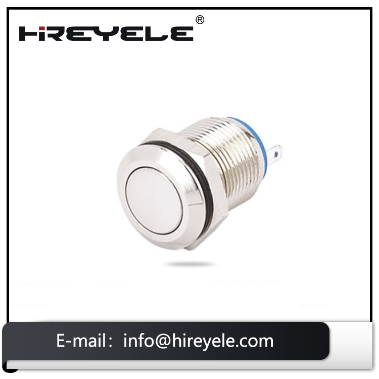 Factory directly 12mm Domed Waterproof Metal Momentary Push Button Switch