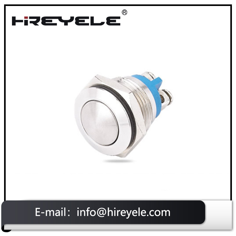 Hot selling IP65 waterproof LED illuminated 16mm momentary push button switch