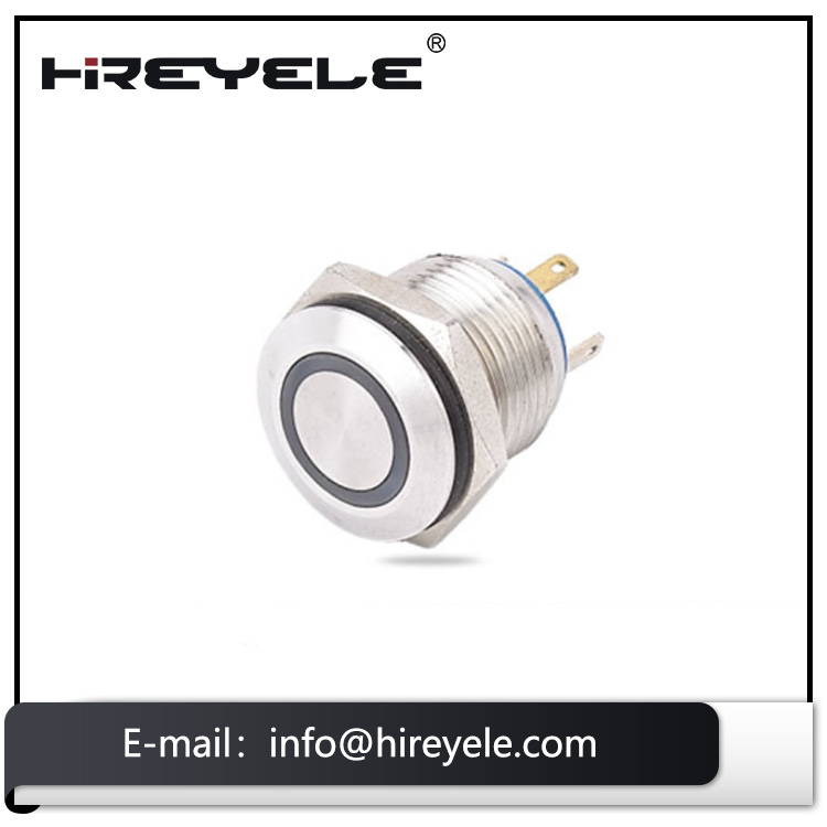 Hot wholesale IP65 16mm led illuminated metal momentary push button switch