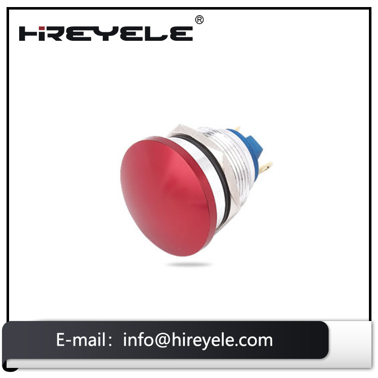 Stainless material IP65 19mm mounting illuminated momentary metal push button switch