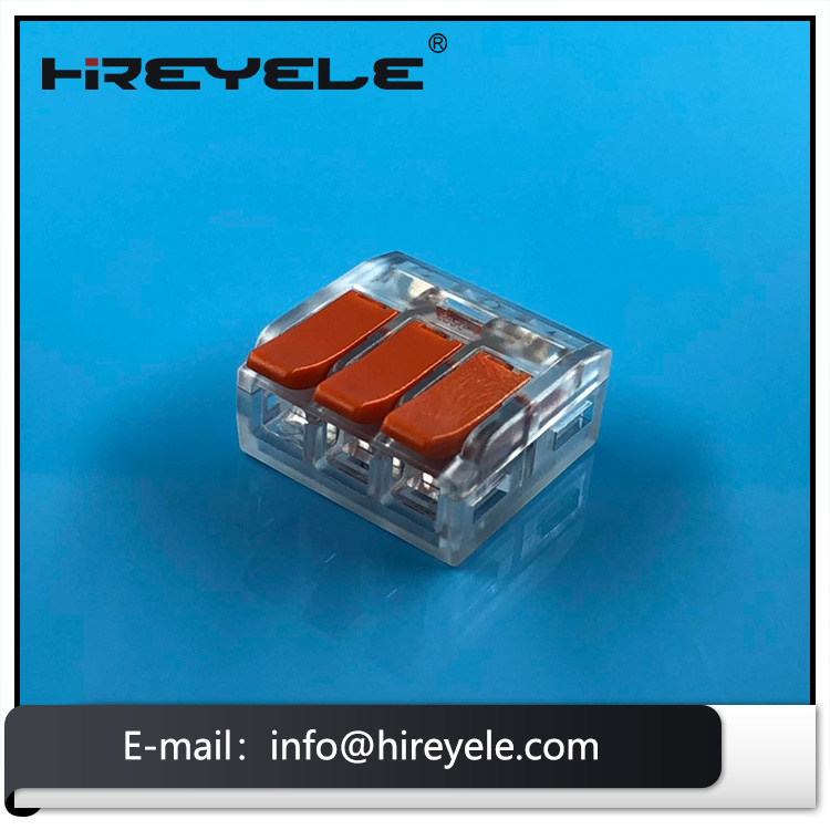 Lever Wire Nut Connector 221 Series 3 Pin Electrical Compact Splicing Cable Clamp Connector
