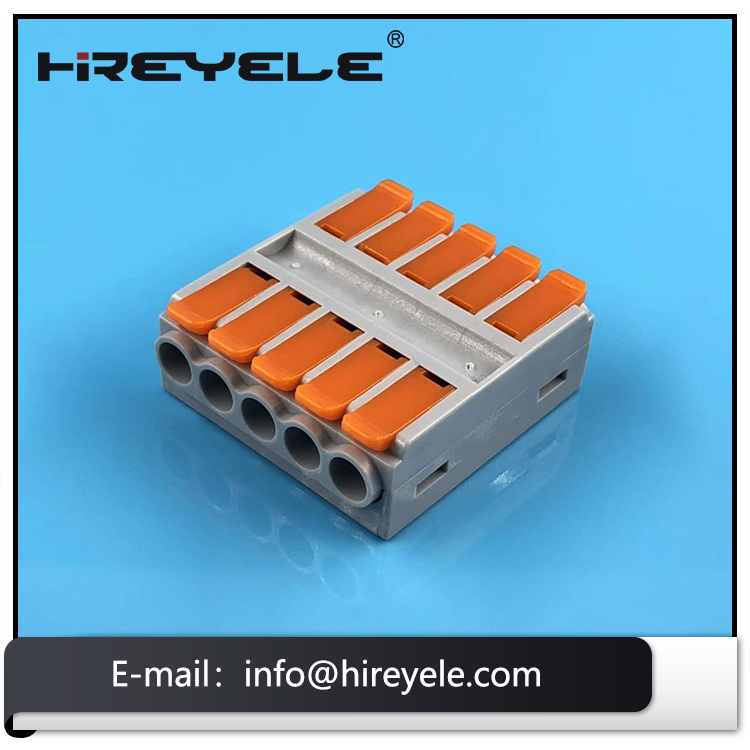 Lever-Nuts 5-Conductor Compact Splicing Docking Wire Connector