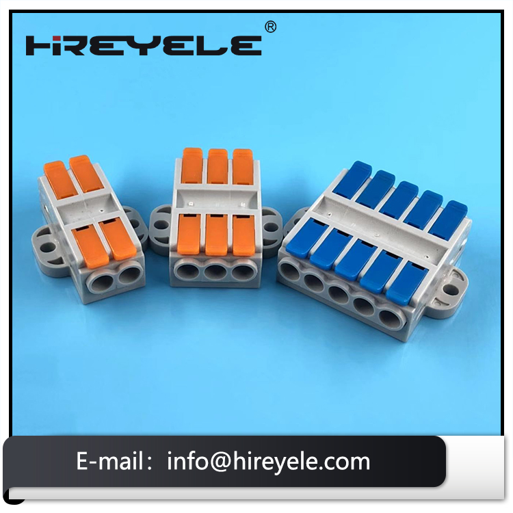 Electrical Terminal Block Lever-Nut Assortment 8 Conductor Compact Splicing Wire Connector