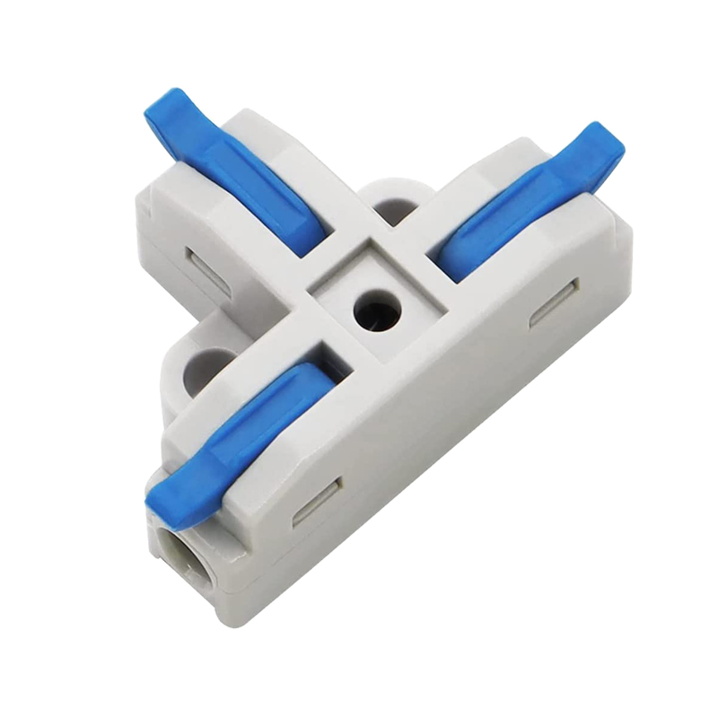 Compact Wire Conductor Connector Electrical T-Shape Lever Wire Nut Connectors