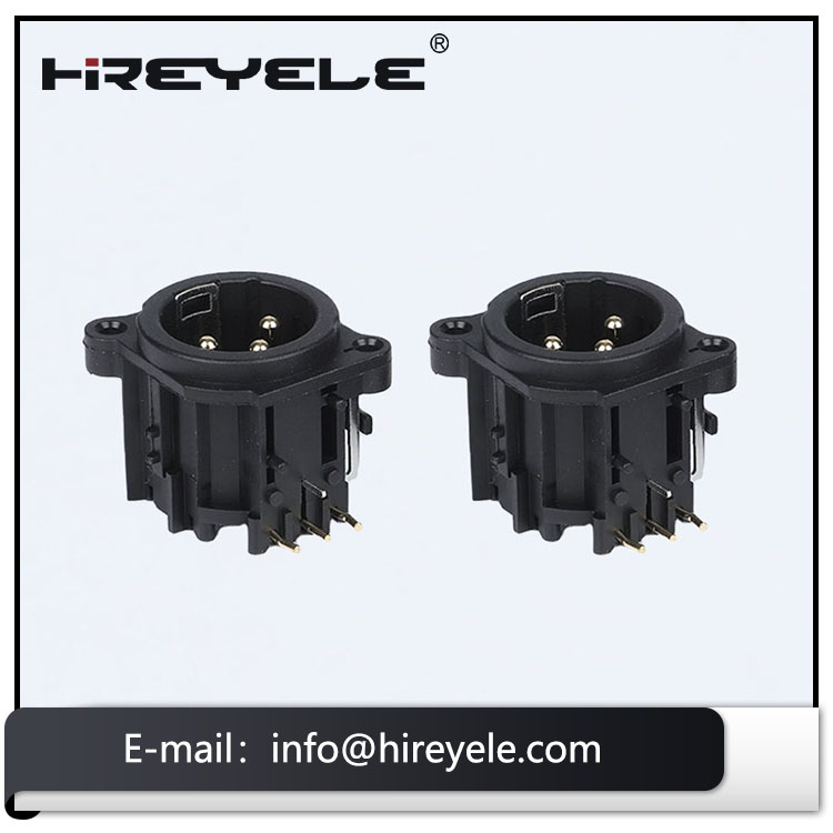 thumbnail image 2 of 8-Pack XLR 3-Pin Female Panel Mount Chassis Connectors – Microphone Jack Audio 2 of 4